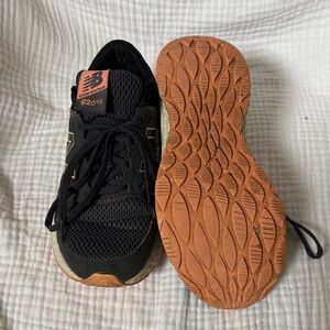 New Balance Black and Orange Sneakers